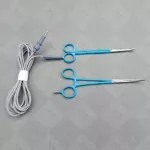 Monopolar Artery Forceps & Metzenbaum Scissor Curved With Silicon Cord 3 Meter