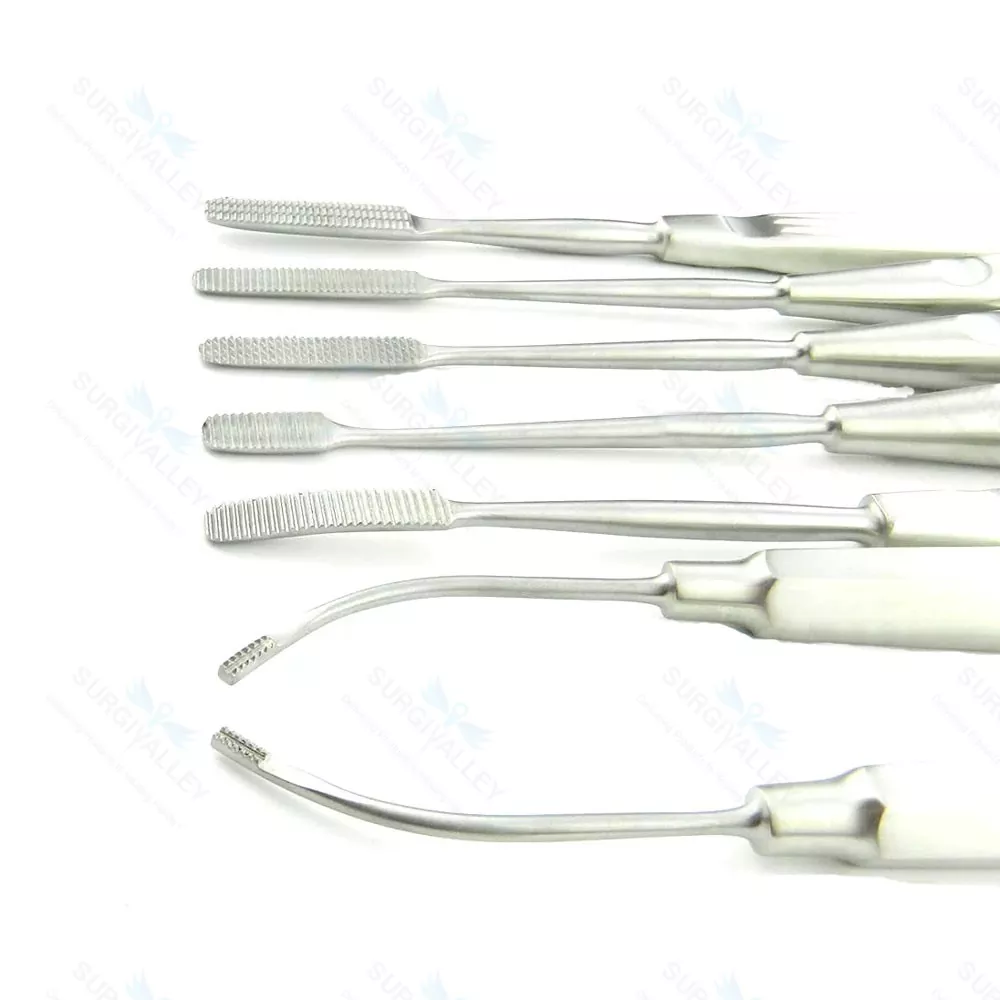 Set of 7 Nasal Rasp Rhinoplasty Nasal Nose Job Rasps Nasal Instruments CE NEW
