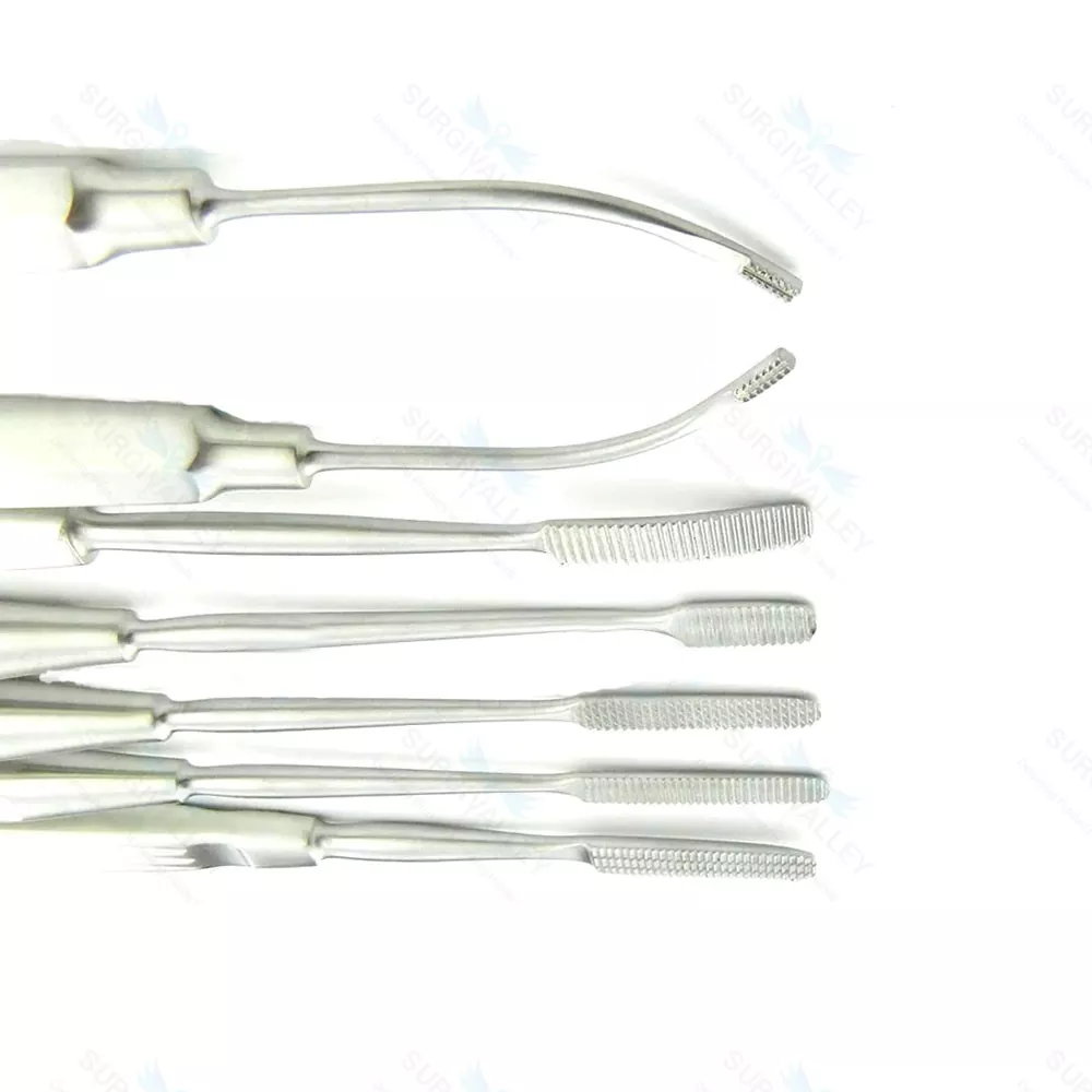 Set of 7 Nasal Rasp Rhinoplasty Nasal Nose Job Rasps Nasal Instruments CE NEW