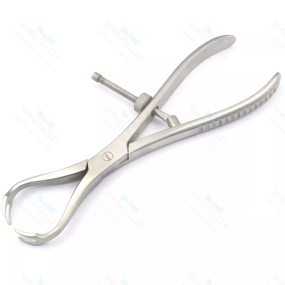 Orthopedic Patella Bone Holding Forceps 8" InchW Screw Lock