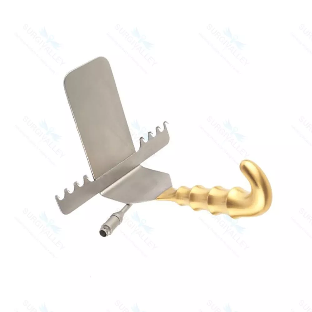 Saldanha Retractor Fiber Optic Small 6CMx12 Plastic Surgery Stainless Steel CE