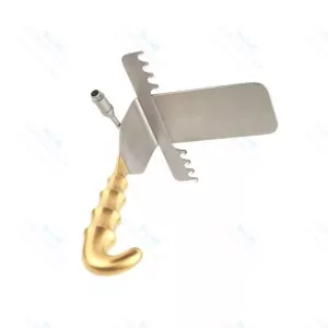 Saldanha Retractor Fiber Optic Small 6CMx12 Plastic Surgery Stainless Steel CE – surgivalley (SV-10-1339)