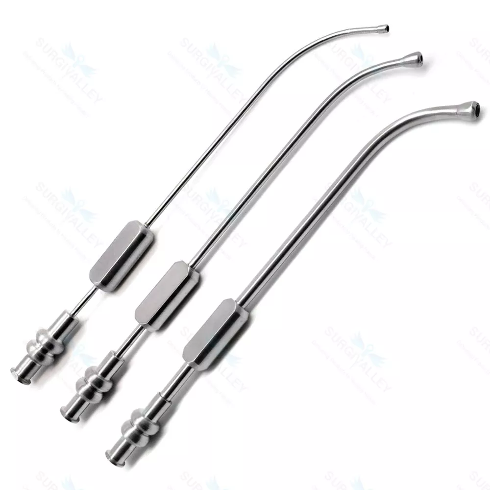 Sinus Cannula Suction Tube Surgical-ENT 4mm,3mm,2.5mm Set Of 3