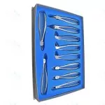Tooth Extracting Forceps Kit of 10 Pcs light weight handle Dental Instruments