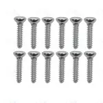 Veterinary 2.0mm Cortical Screw Self Tapping 140 Pcs Instruments Stainless Steel