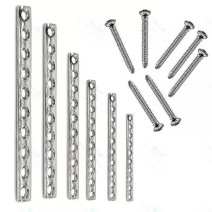 Veterinary 3.5mm DCP Recon Plate -12pcs & 3.5mm Cortical Screw- 100pcs SS – surgivalley (SV-10-1274)