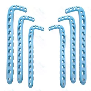 Veterinary LCP Anterolateral Distal Tibia Plates 3.5mm Set of 8pcs(L4/R4) SS – surgivalley (SV-10-1270)