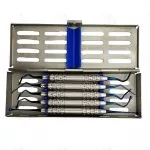 Vista Tunneling Kit 5 pcs, Blue plasma coating Dental Instruments Germany steel