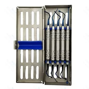 Vista Tunneling Kit 5 pcs, Blue plasma coating Dental Instruments Germany steel – surgivalley (SV-10-1254)