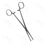 Single Use Disposable Allis Coakley Tonsil Clamp Straight One Open Ring 7 7/8 Inch