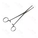 Single Use Disposable Allis Coakley Tonsil Clamp Straight One Open Ring 7 7/8 Inch