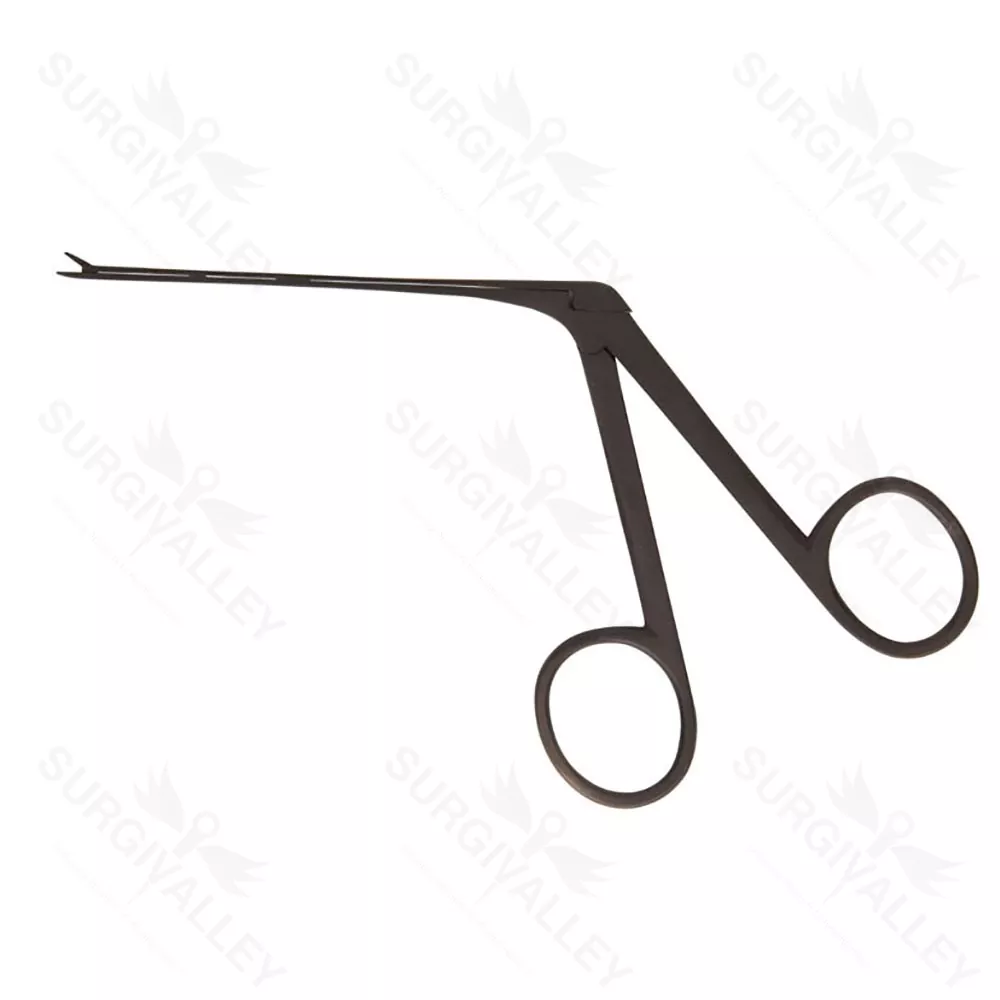 Cawthorne Aural Forceps Extra Fine Jaws Black Finish Tip Shoulder 75mm