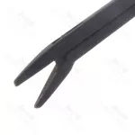 Cawthorne Aural Forceps Extra Fine Jaws Black Finish Tip Shoulder 75mm