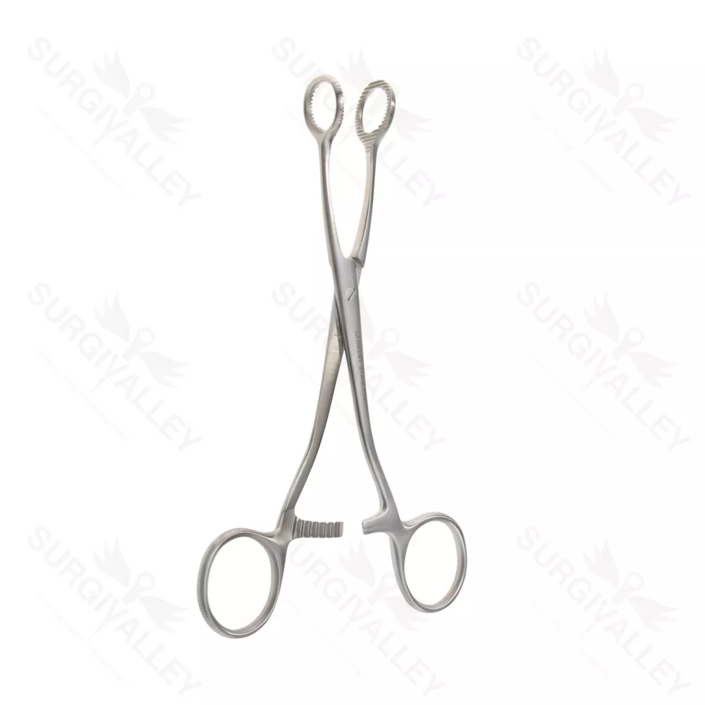 Collin Tongue Holding Clamp Forceps 16cm Ent Instruments