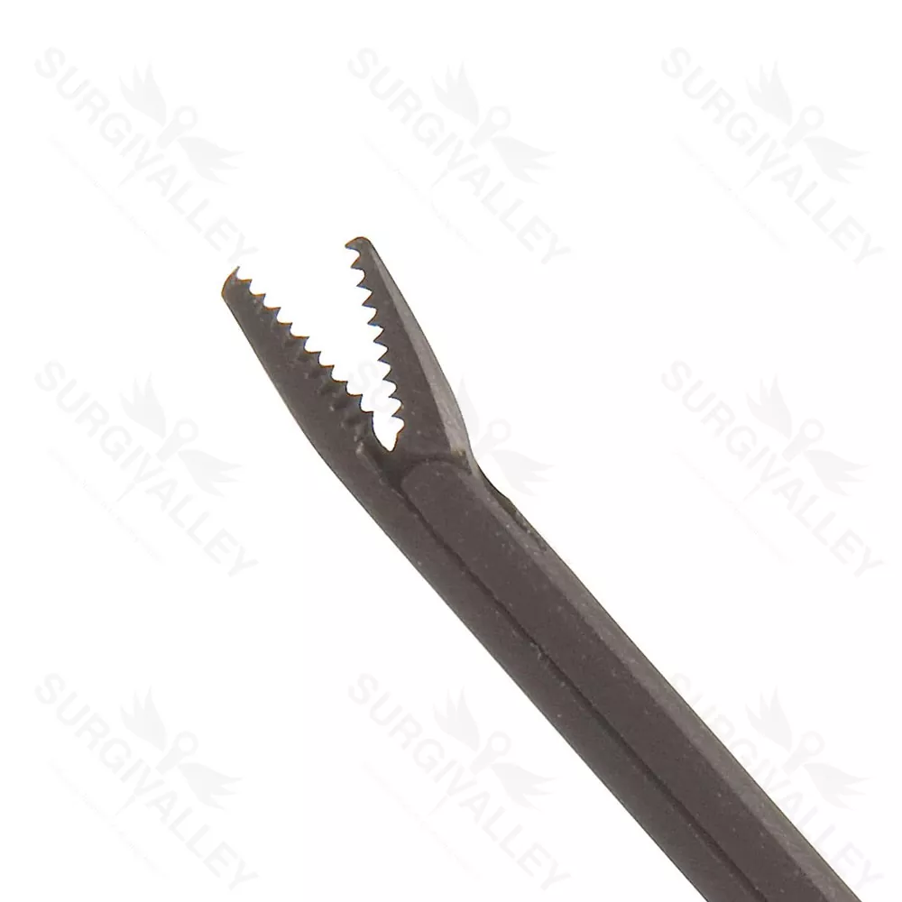 Fuller Forceps Straight Black Tip To Shoulder Length 80mm