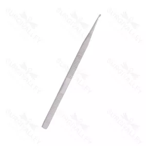 Guilford Wright Angled Single Ended 1.5mm Cup Flat Handle 13.5cm Ear Curette Instruments – surgivalley (SV-10-2627)