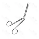 Heymann Nasal Scissors Long Blade Angled To Side Saw Edge 19 cm