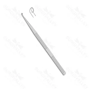 Hough Curette Serrated Cup Angled 35 Degrees Ear Curette Instrument – surgivalley (SV-10-2642)