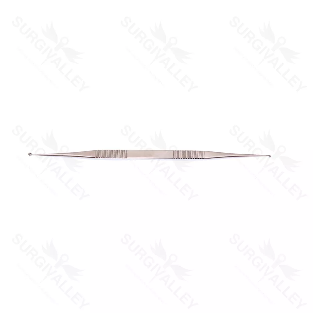 House Ear Curette Dull Finish Double Ended Angled 178mm