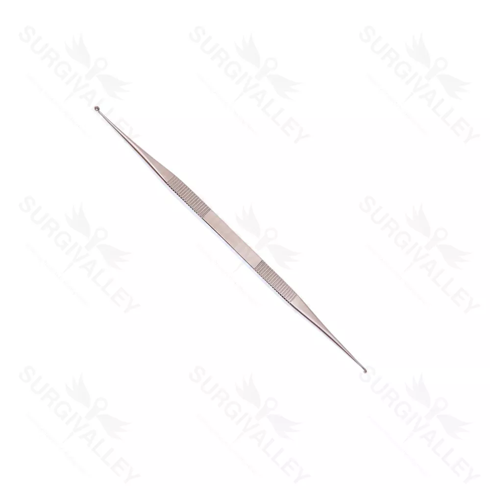 House Ear Curette Dull Finish Double Ended Angled 178mm