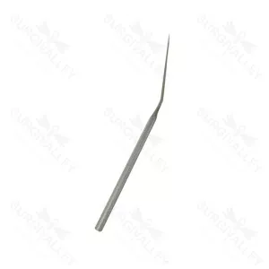 Mcgee Perforating Needle Straight Point Shaft Angled Round Handle 165mm – surgivalley (SV-10-2715)