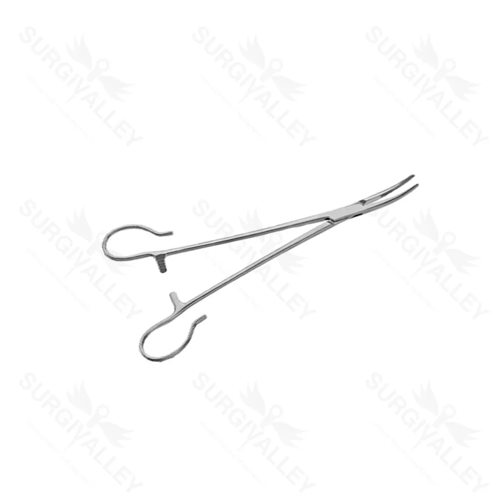 Mchenry Tonsil Artery And Sponge Holding Clamp Open Finger Rings Slightly Curved 8 Inch