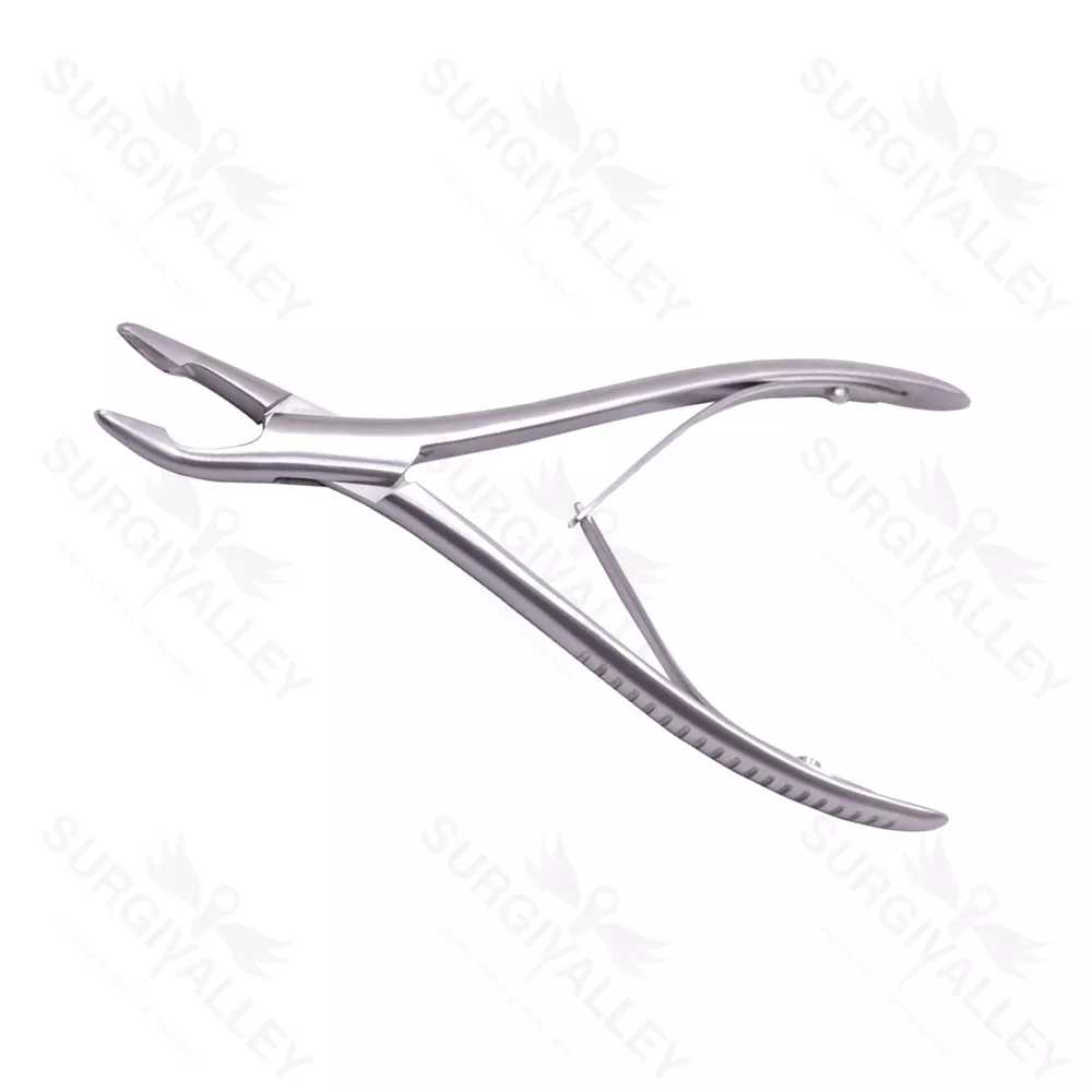 Mead Bone Nasal Rongeur Fig.1 17cm Curved Round End 5mm Ent Instruments