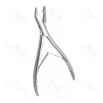 Mead Bone Nasal Rongeur Fig.1 17cm Curved Round End 5mm Ent Instruments
