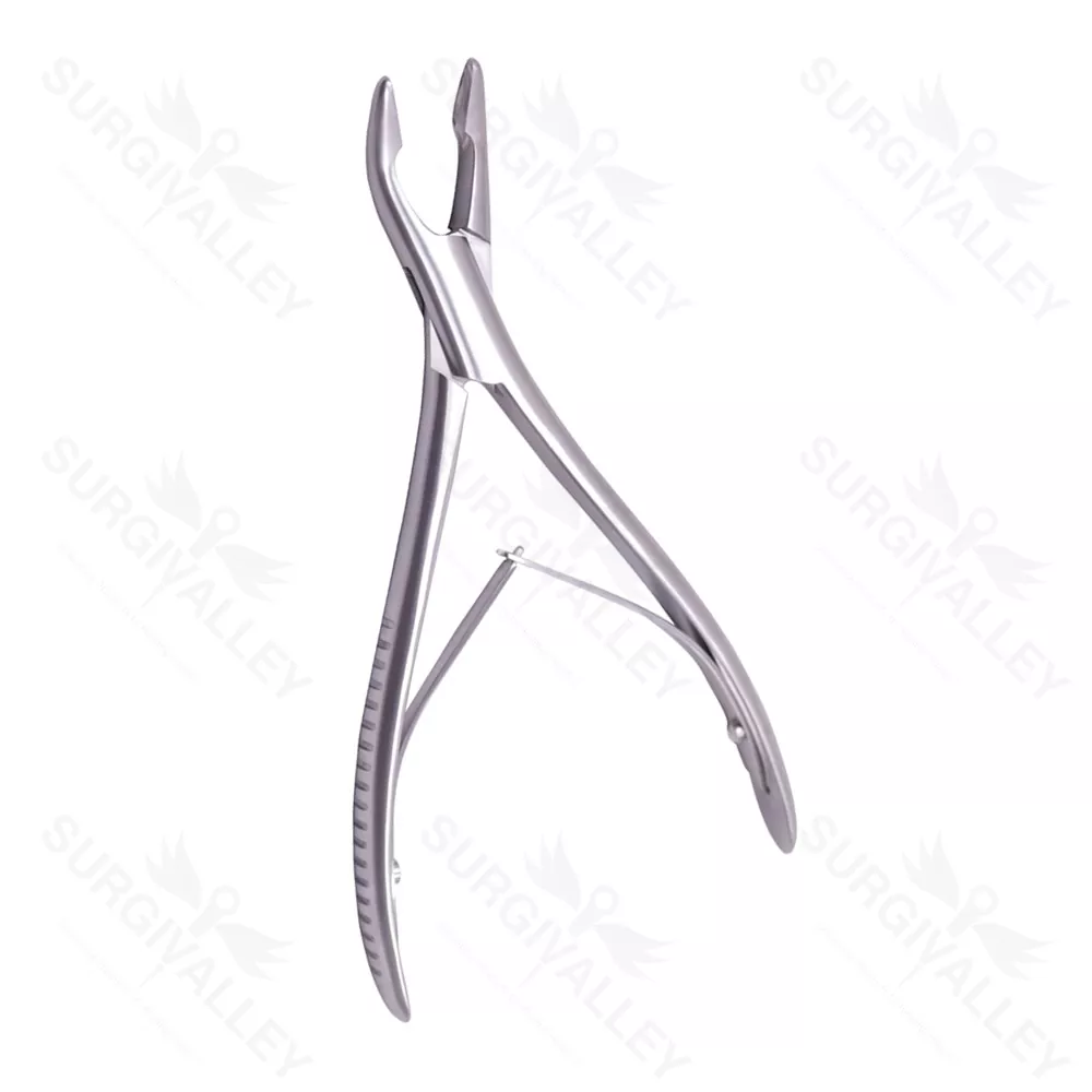 Mead Bone Nasal Rongeur Fig.1 17cm Curved Round End 5mm Ent Instruments