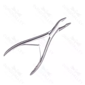 Mead Bone Nasal Rongeur Fig.1 17cm Curved Round End 5mm Ent Instruments – surgivalley (SV-10-2719)
