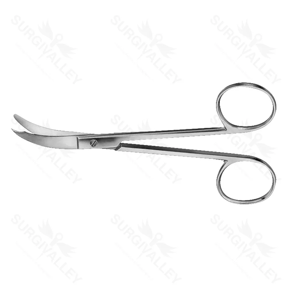 Northbent Ligature Scissors Cusved To Sidd 120 mm Notch Tmp Non Sterile Reusable