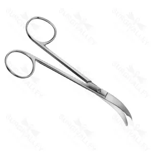 Northbent Ligature Scissors Cusved To Sidd 120 mm Notch Tmp Non Sterile Reusable – surgivalley (SV-10-2731)