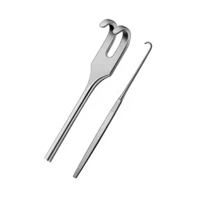 Single Use Disposable Tracheal Retractor Blunt 1 & 2 Prong Flat Handle Ent Surgery Instrument – surgivalley (SV-10-2790)