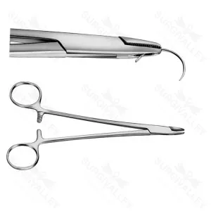 Adson Needle Holder Fenestrated Serrated 175 mm Scissor – surgivalley (SV-10-786)