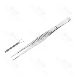 Cooley Atraumatic Vascular Tissue Forceps 1.5mm Tip Straight 6 Inch General Surgery Instruments