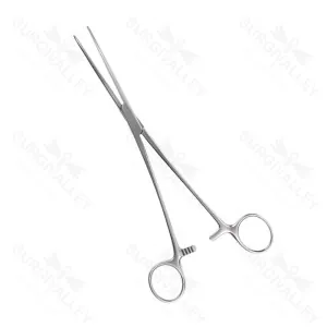 Crafoord Artery Forceps Curved With Fully Serrated Jaws 240mm – surgivalley (SV-10-819)