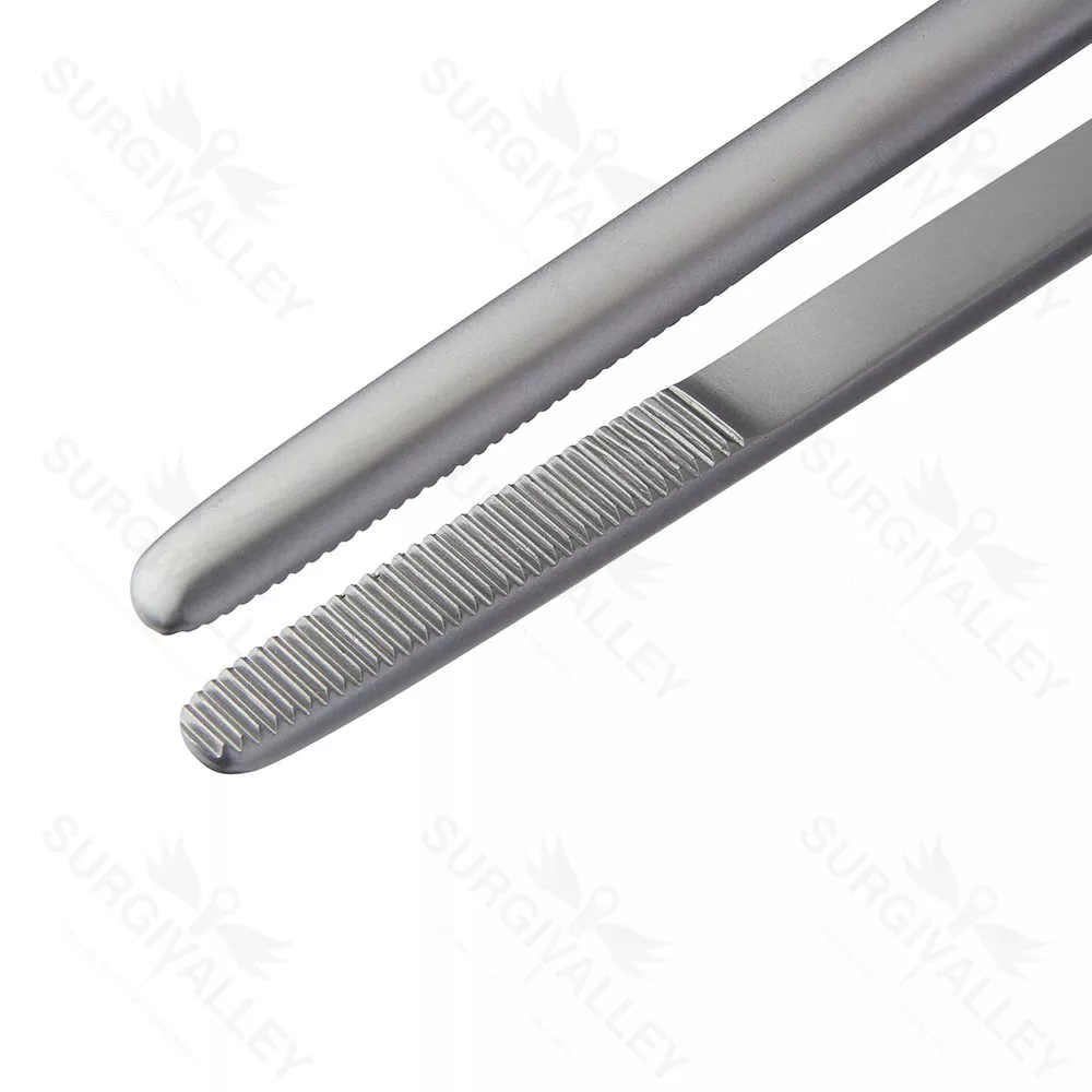 High Quality Surgical Instruments Emmet Dissecting Forceps Straight Serrated Jaws 240mm