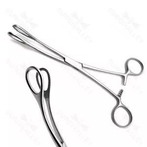 Forester Sponge Holding Forceps Straight Serrated 180mm Cardiovascular Forceps – surgivalley (SV-10-844)