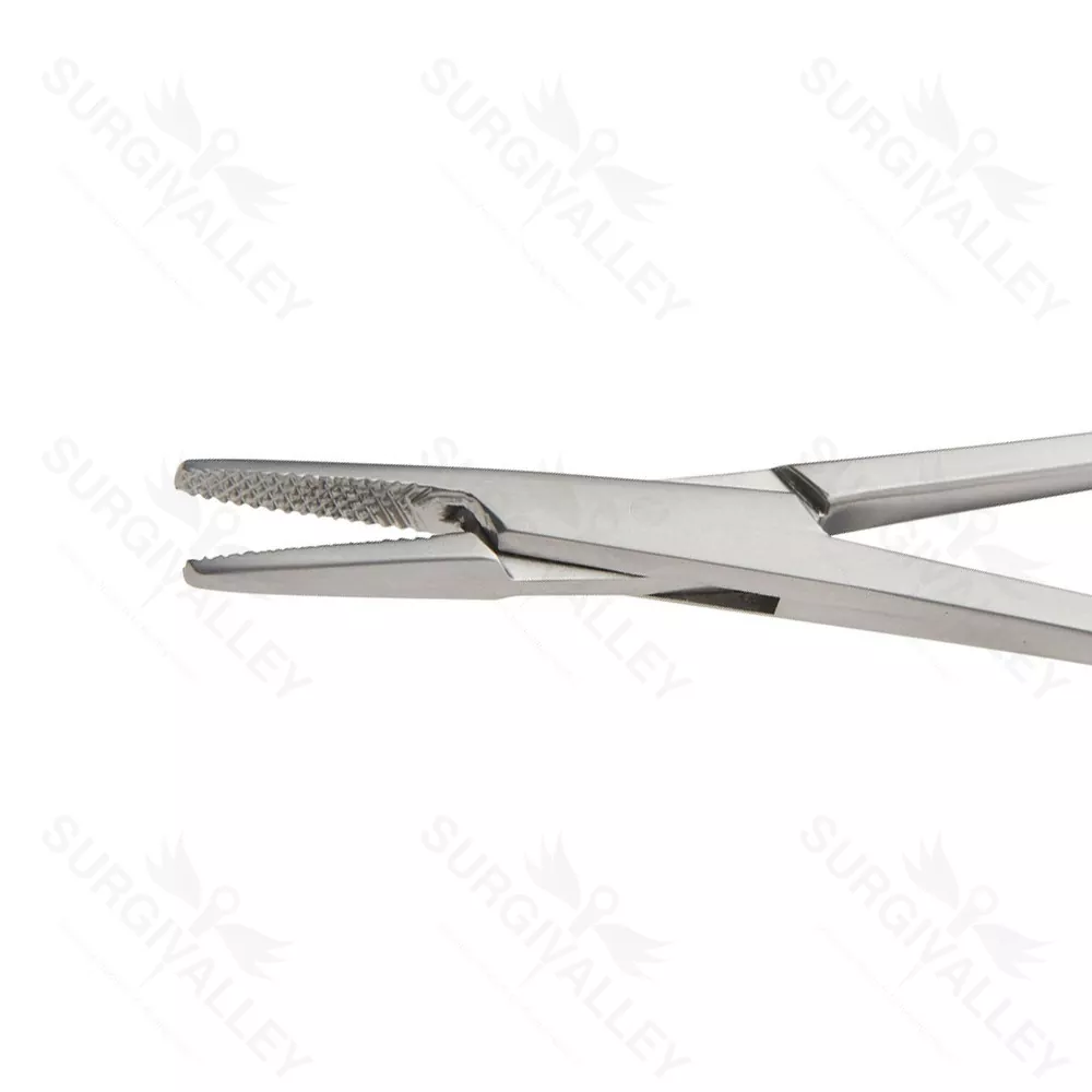 Fry Needle Holder Serration Pitch Tungsten Carbide 125mm Strong & Durable Instrument