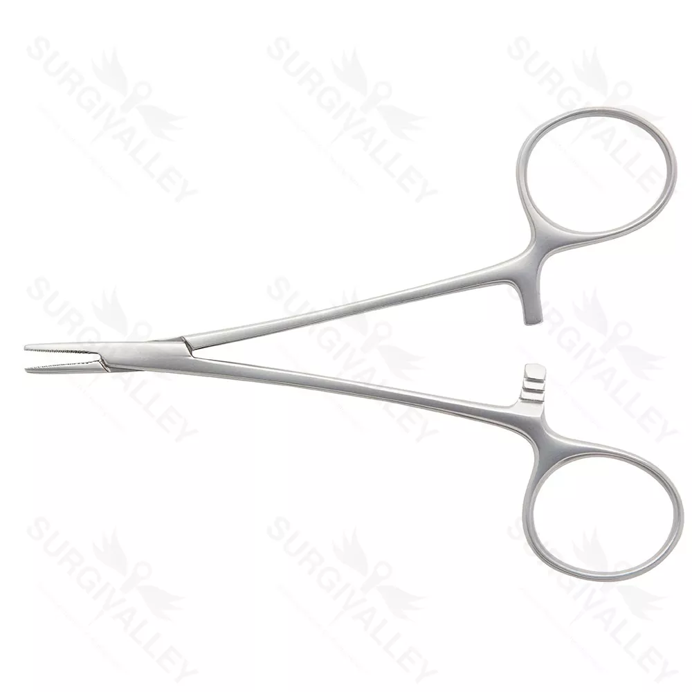 Fry Needle Holder Serration Pitch Tungsten Carbide 125mm Strong & Durable Instrument