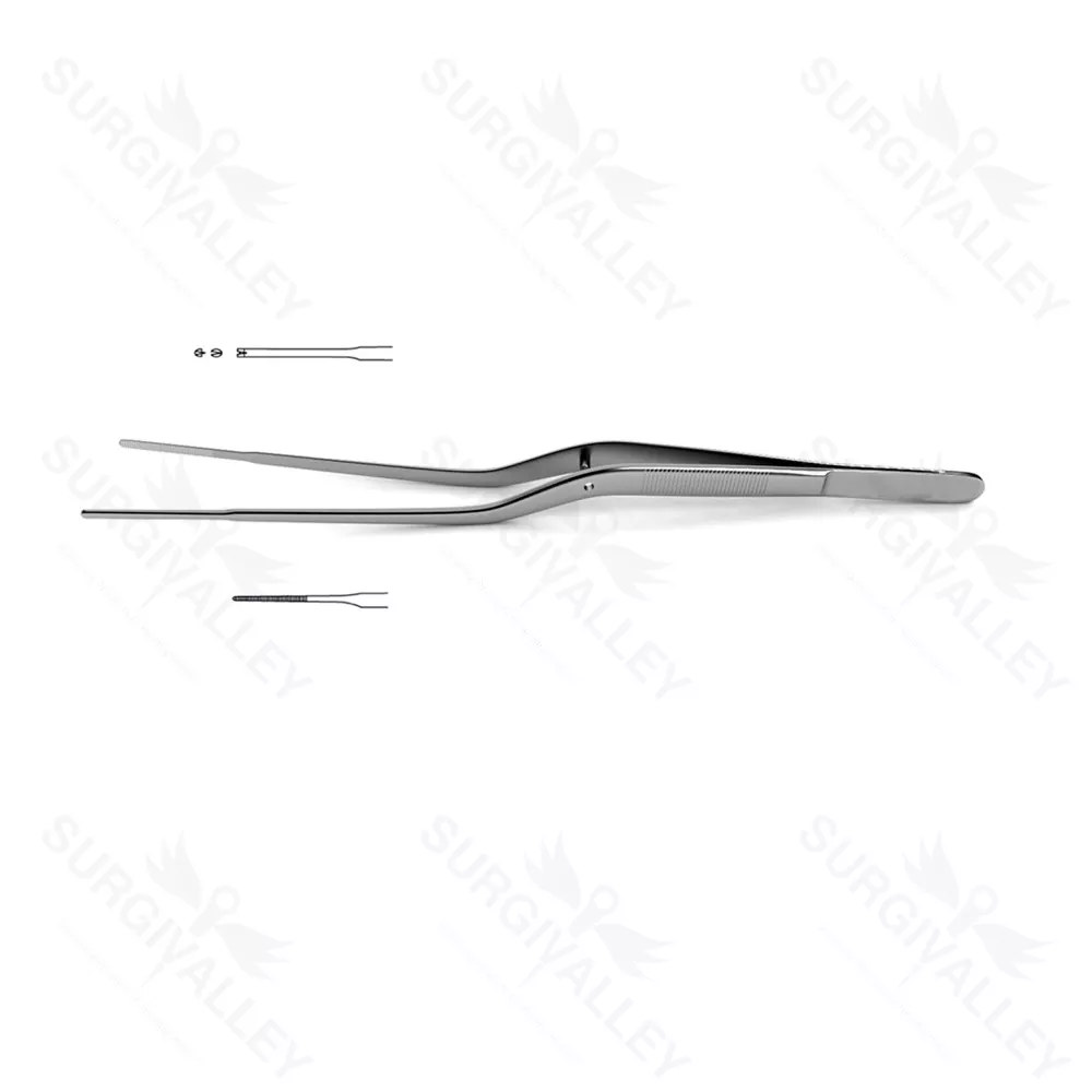 Gerald Bayonet Forceps Serrated 19.0cm Straight 1.0mm Tip General Surgery Instruments