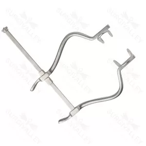 Abdominal Retractor Gosset Self Retaining Curved Arms Fixed Lateral Blades Spreadable Retractor – surgivalley (SV-10-853)