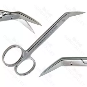 Kelly Angled Scissors Surgical Orthodontics Bandage Surgical Instruments Scissors – surgivalley (SV-10-875)