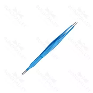Monopolars Diathermi Forceps 2.0mm Serrated Tip Straight Electrosurgery Instrument – surgivalley (SV-10-927)