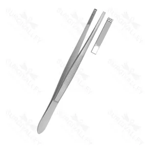 Stille Barraya Cv Forceps 3X4 Teeth 185 mm Non Sterile Reusable General Surgery Instruments – surgivalley (SV-10-973)