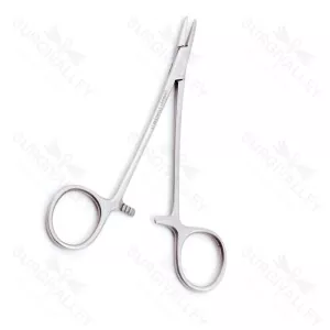 Single Use Disposable Webster Needle Holder Smooth Jaw Serrated Tip Stright Extra Delicate 18cm – surgivalley (SV-10-995)