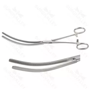 Doyen Clamp Baby Curved Debakey 2 X 3 Teeth Atraumatic Jaw Gynecology Doyen Clamps – surgivalley (SV-10-1866)