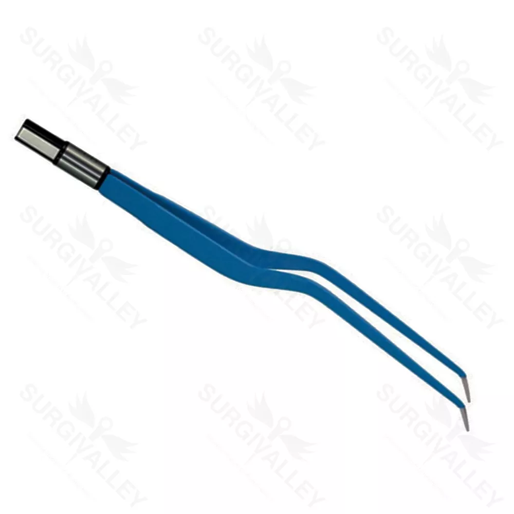 European Bipolar Forceps Bayonet Angled Up