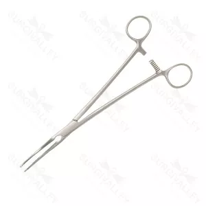 Herrick Kidney Pedicle Clamp Double Angle 1 X 2 Debakey Atraumatic Jaw Stomach & Intestine Clamps – surgivalley (SV-10-1889)