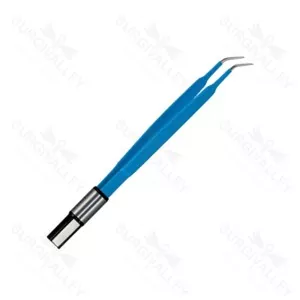 Iris Curved European Bipolar Forceps – surgivalley (SV-10-3076)